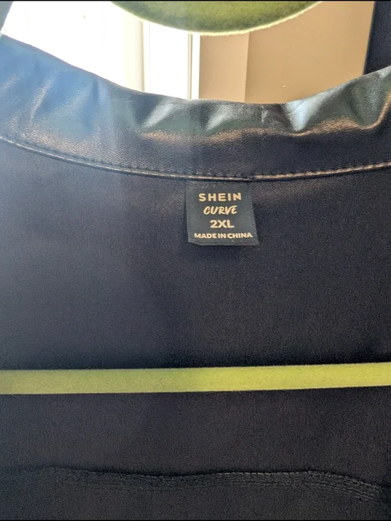 Black Fringe Faux Leather Jacket - Women - Picture 5 of 5